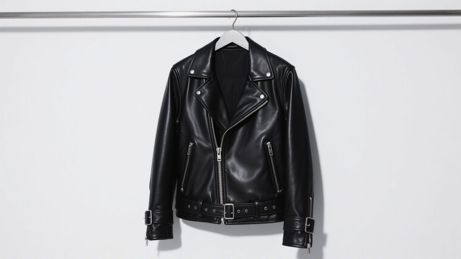 Proces prania odzieży ze skóry lakierowanej